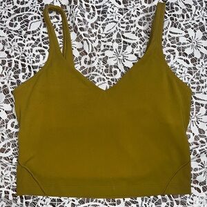 Lululemon Align tank top size 6 mustard gold green